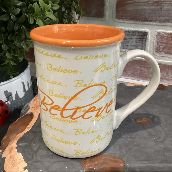 “2/$10” - Gibson - Ceramic Crafted “Believe” themed Coffee - Tea - Beverage Mug - Picture 2 of 9